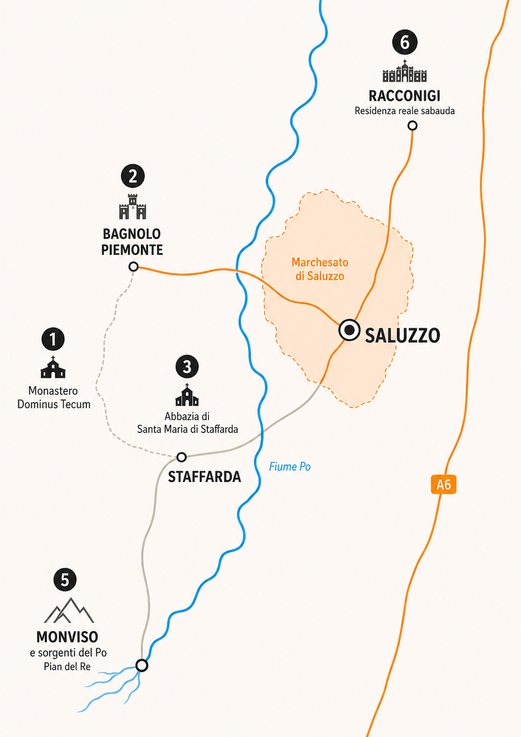 Mappa dei luoghi di interesse
